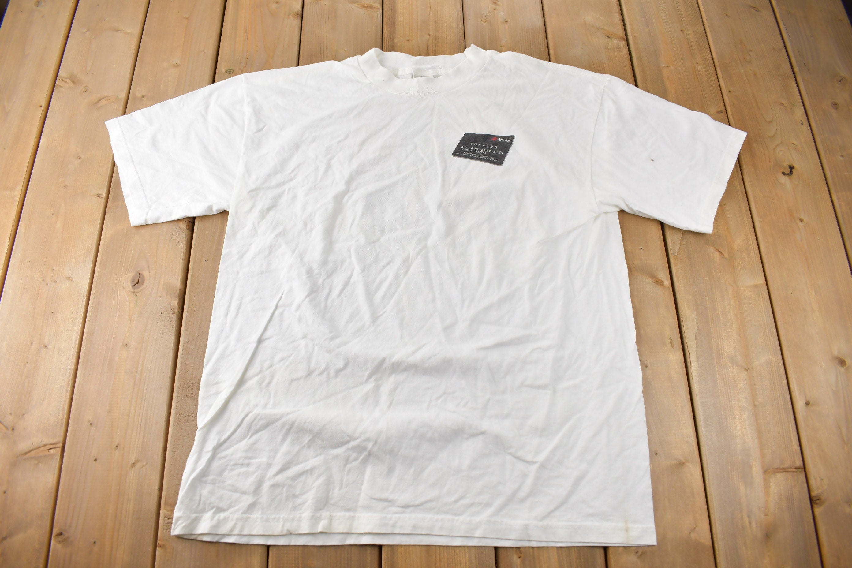 Vintage 1990s Sprint Credit Card Promo Graphic T Shirt Size XL