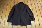 Vintage 1940s WW2 Era Naval Wool Coat Men's Small /