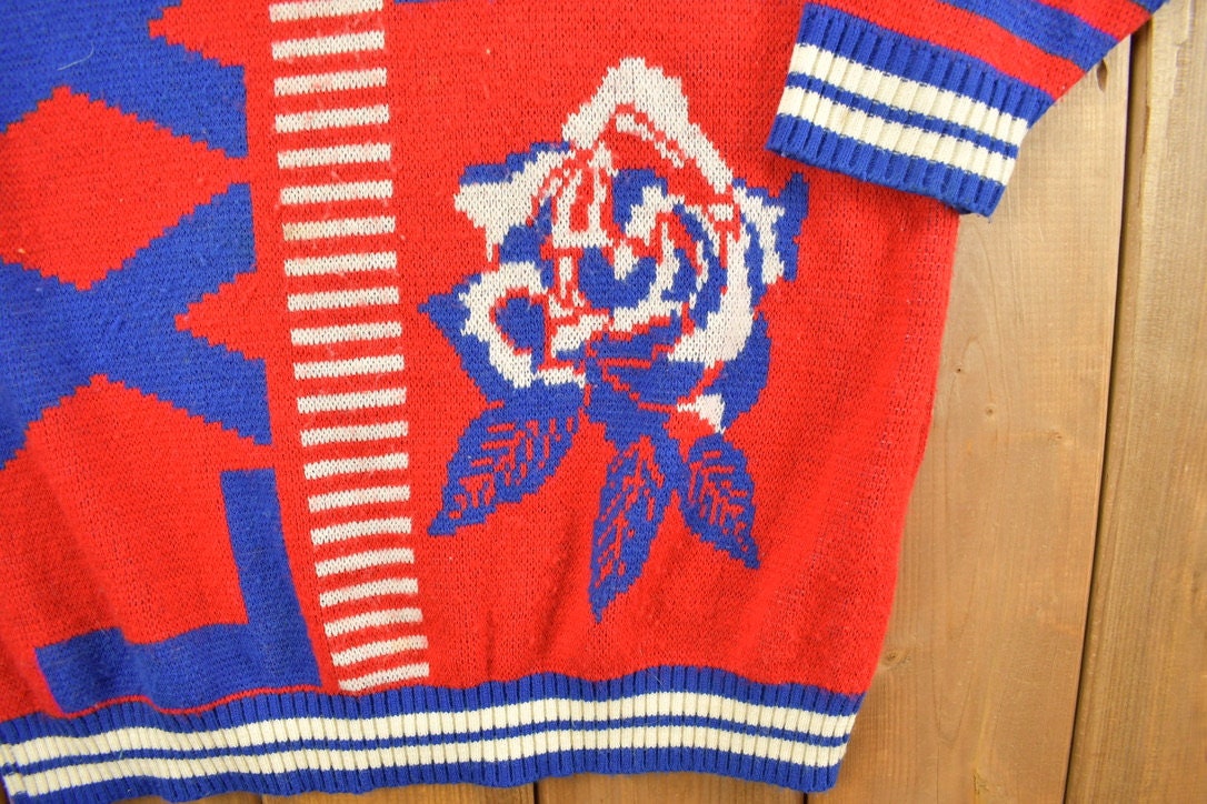 Vintage 1990s Maternity Wear 3D Knit Sweater