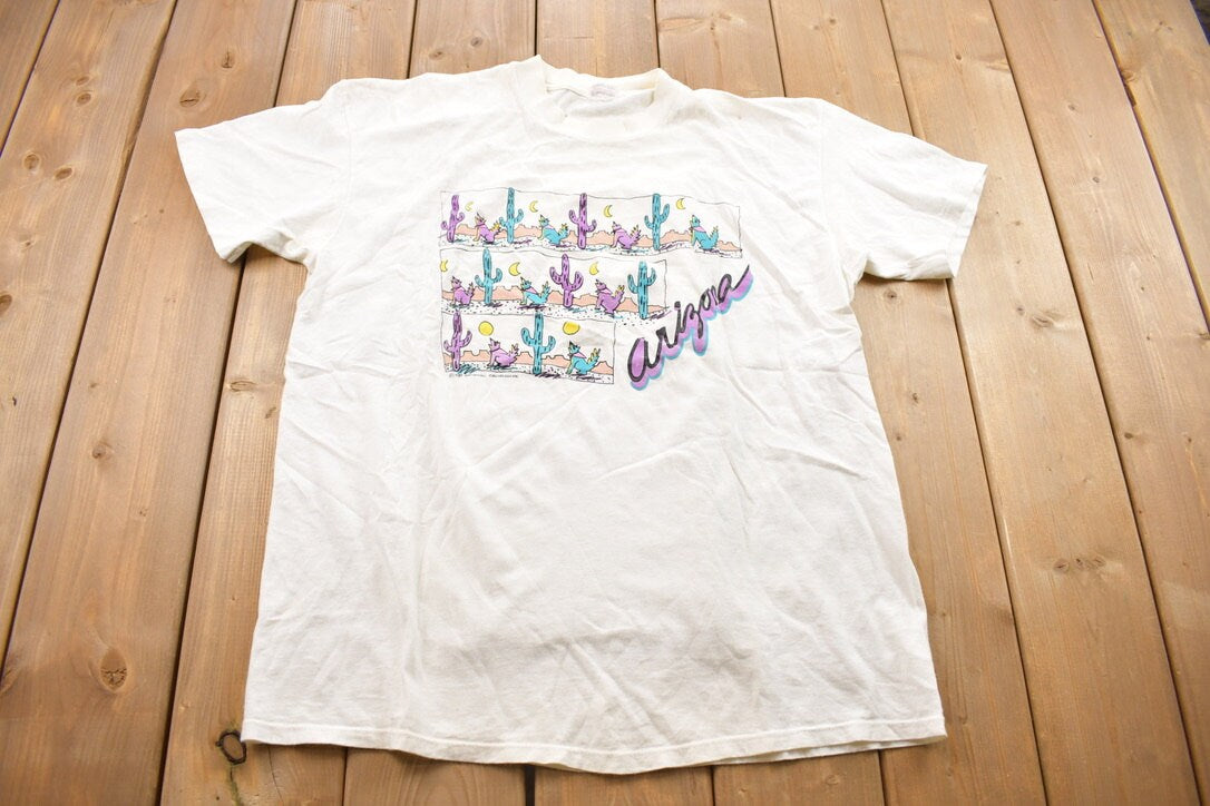 Vintage 1989 Arizona Colorful Desert Souvenir T Shirt