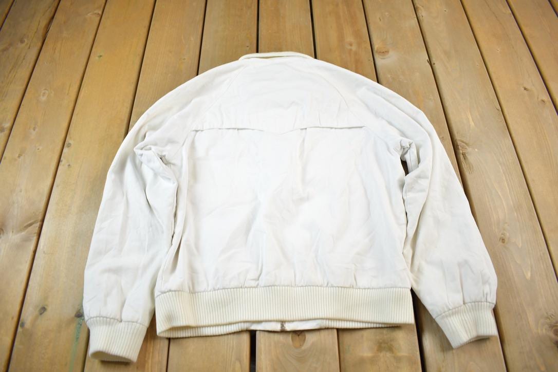 Vintage 1990s Woolrich White Plaid Lined Light Jacket