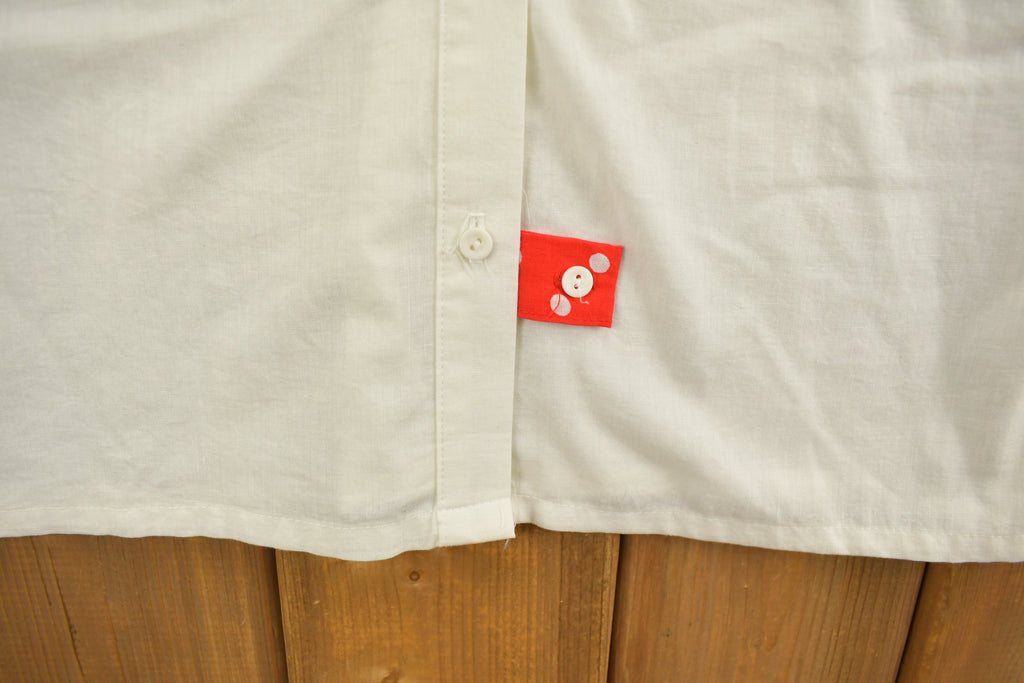 Vintage 1990s Womens Checkered Collar Button Up Shirt