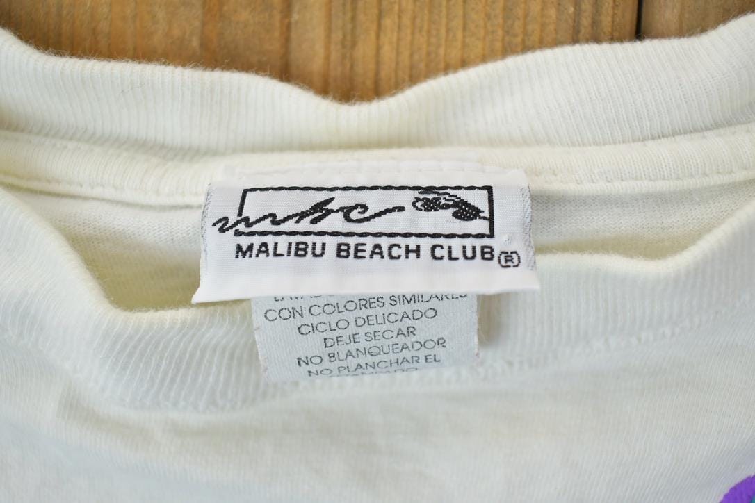Vintage 1990s Malibu Beach Club Souvenir T-Shirt