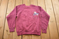 Vintage 1990s Embroidered Swan Theme Crewneck Sweater