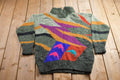 Vintage 1990s Susann D Abstract Wool Knit Sweater