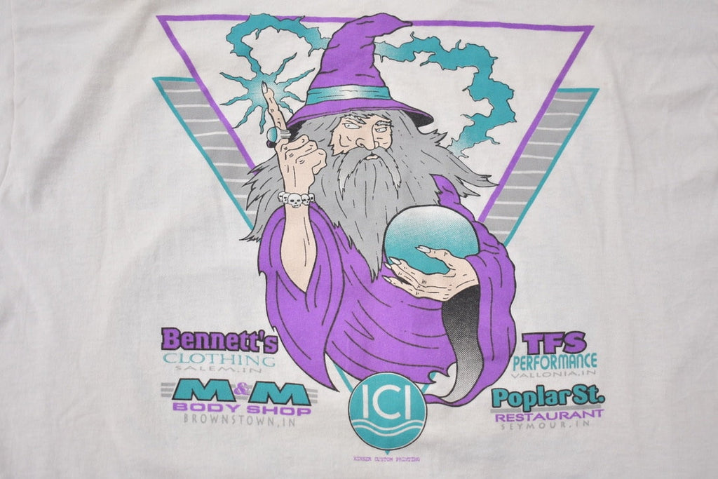 Vintage 1990s Spellbound 4X4 Pickup Truck Wizard Graphic T-Shirt