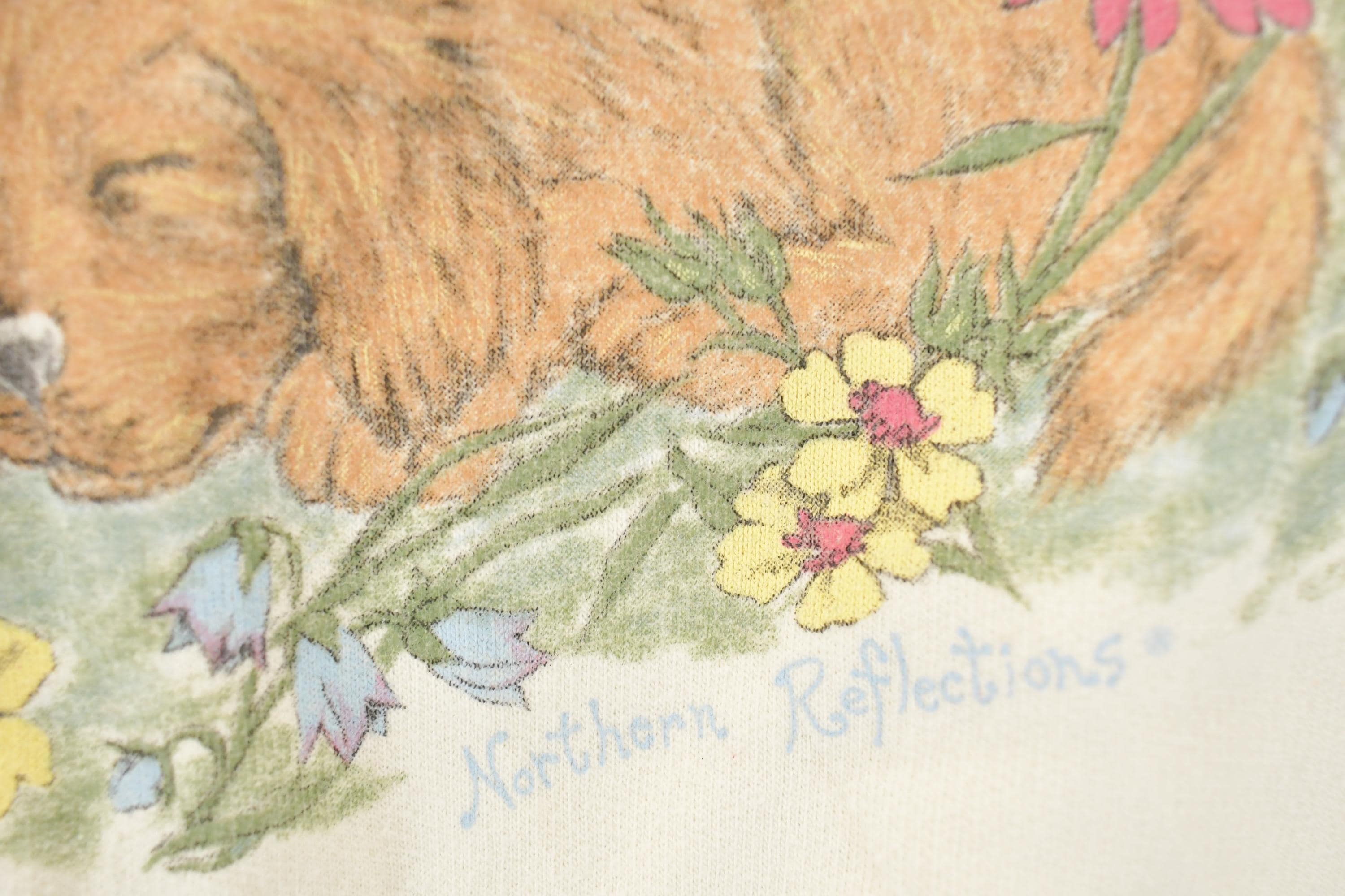 Vintage 1990s Northern Reflections Playful Puppies Crewneck Sweatshirt Women's L