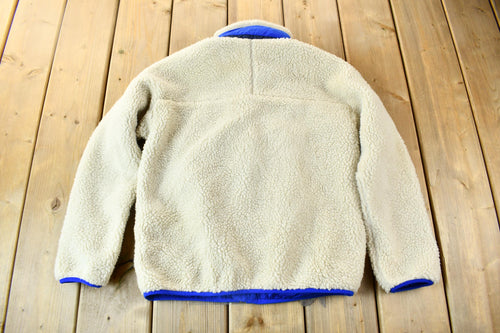 Vintage Y2K Patagonia Oatmeal Deep Pile Fleece Youth Sized Sweater