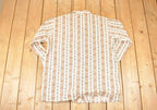 Vintage 1980s Boho Hippie Button Up Shirt Men's L