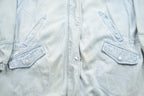 Vintage 1990s OutBrook Striped Denim Hooded Jacket