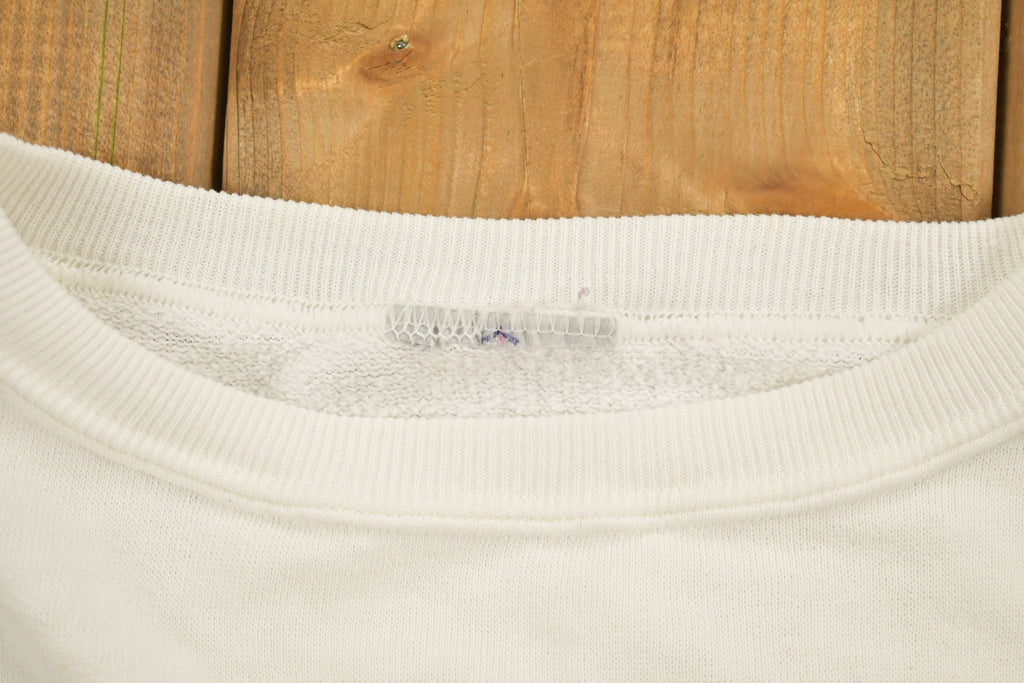 Vintage 1990s Cute Skiing Rabbit Crewneck Sweater