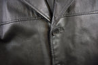 Vintage 1990s Brouge Men Leather Jacket