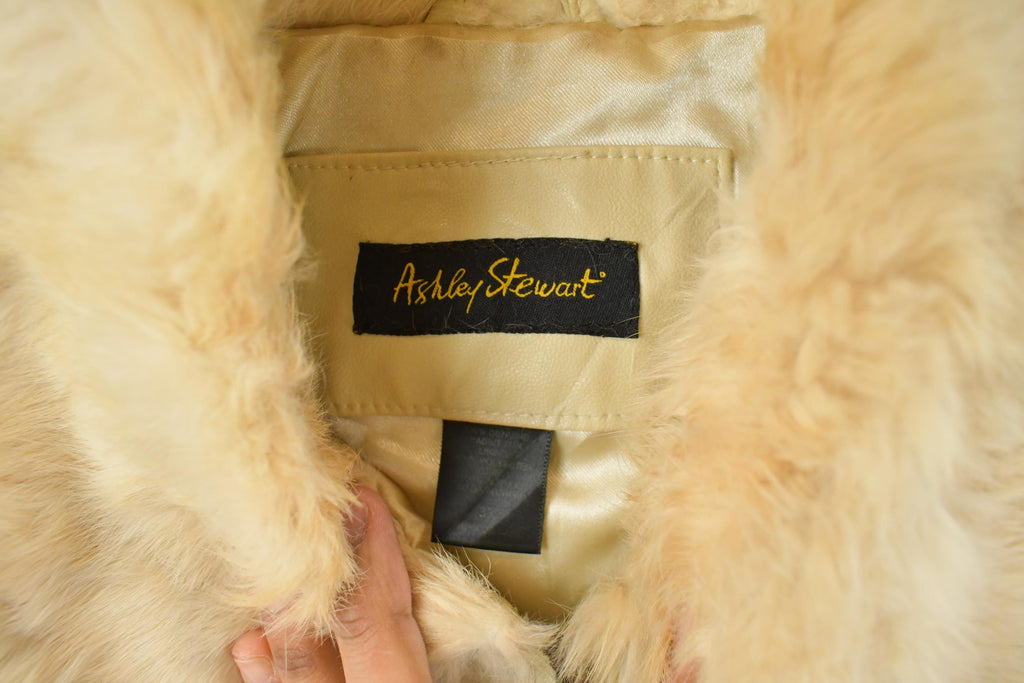 Vintage 1980's Ashley Stewart Faux Fur Jacket Women's Large