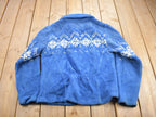 Vintage 1990s Black Diamond Fleece Sweater