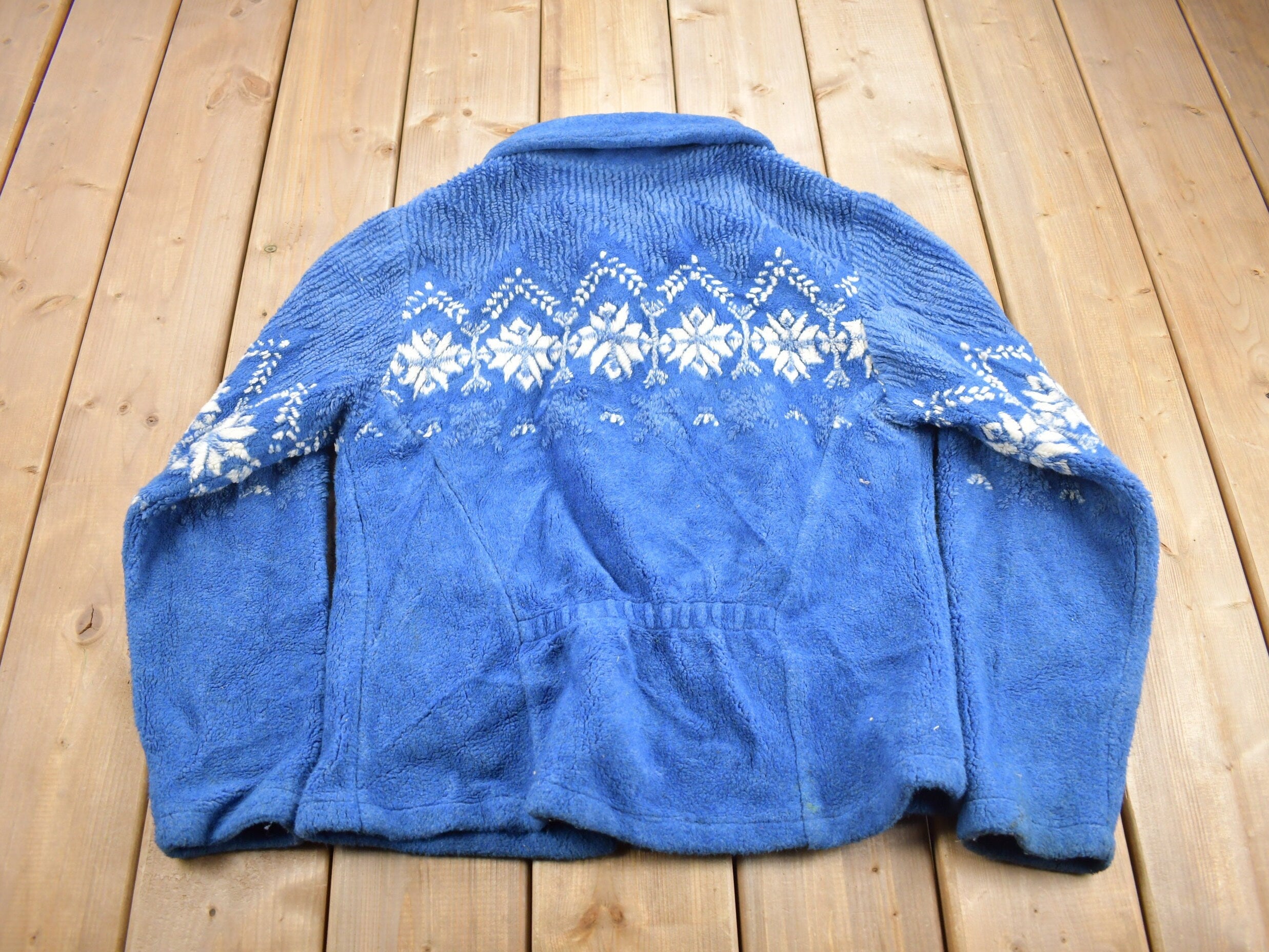 Vintage 1990s Black Diamond Fleece Sweater