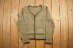 Vintage 1990s Herman Geist Knitted Cardigan Sweater