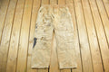 Vintage 1990s Carhartt Paint Distressed Double Knee Denim Work Jeans Adult 34 x 29