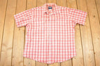Vintage 1990s Wrangler Plaid Western Button Up Shirt Men's XL
