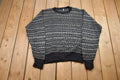 Vintage 1990s Abstract Knitted Sweater /
