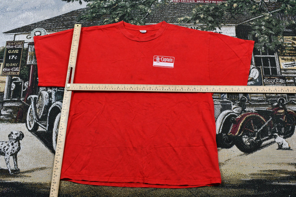 Vintage 1990s Captain Morgan Drinking T-Shirt