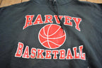 Vintage 1990s Harvey Basketball Champion Embroidered Hoodie