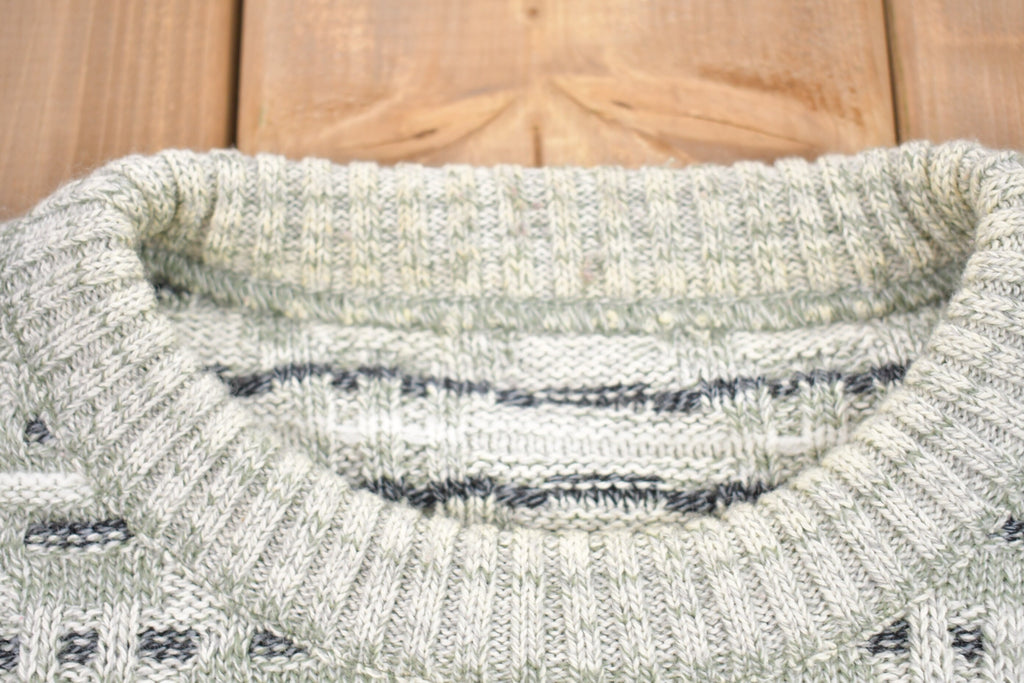 Vintage 1990s Abstract Graphic Knitted Sweater
