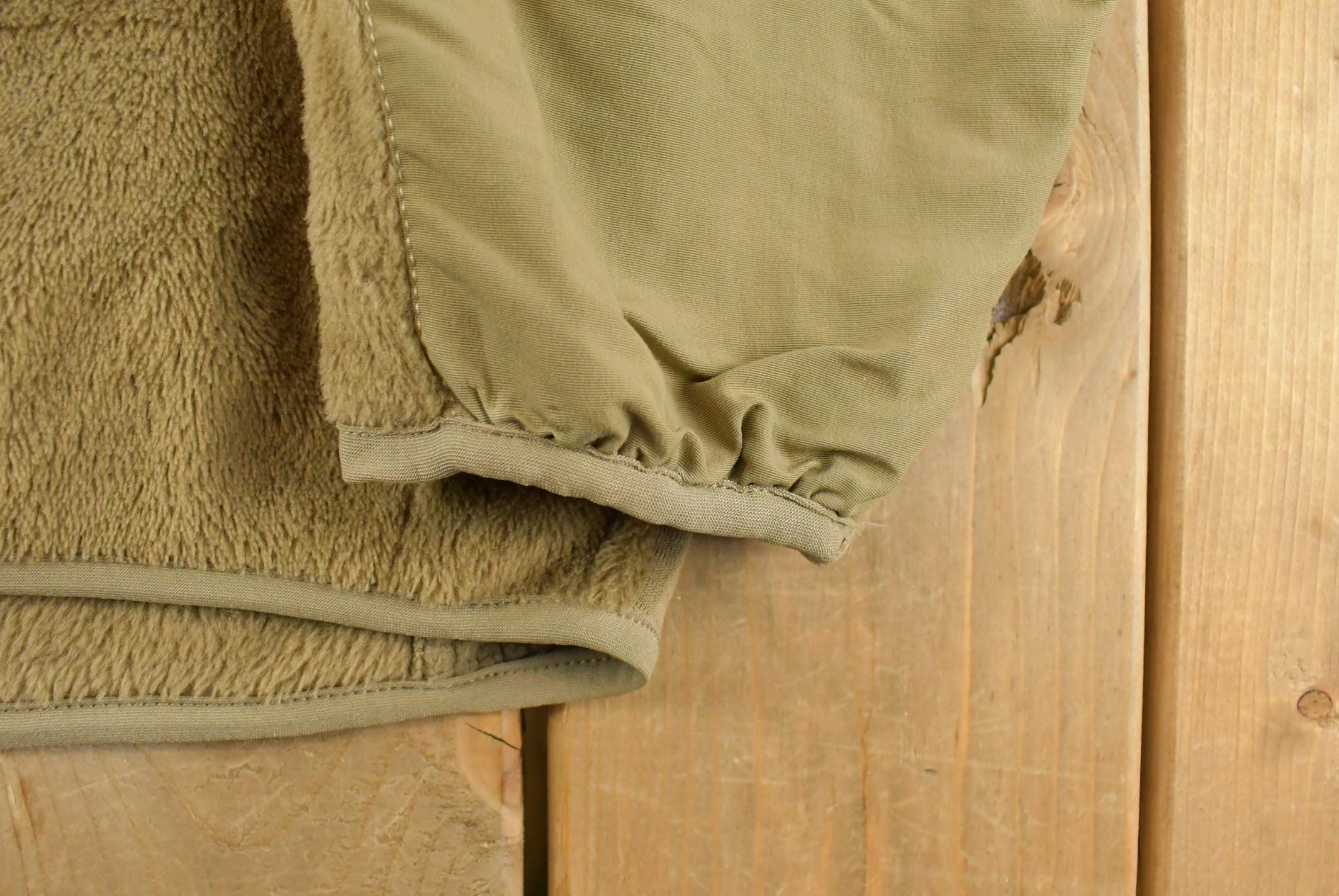 Vintage 1990s Military Cold Weather Full Zip Fleece Sweater Men's XL / Streetwear Fashion / Army Jacket
