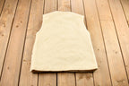Vintage 1990s Women's White Star Embroidered Fleece Zip Up Cardigan Sweater Vest