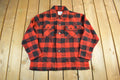 Vintage 1970s Cockatoo Wool Flannel Shirt Jacket Men's Medium