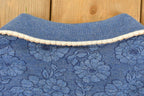 Vintage 1990s Cape Cod Floral Collared Sweatshirt Sun Faded Men's Medium