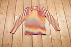 Vintage 1980s Cute Women's Striped Top Crewneck Sweatshirt