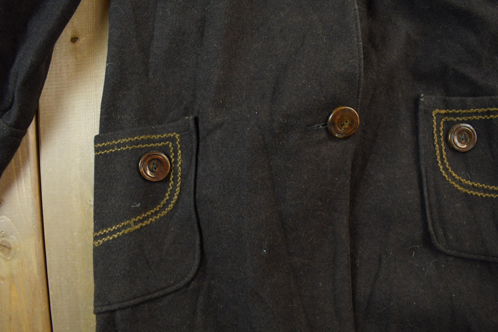 Vintage 1990s Wool Overcoat Jacket