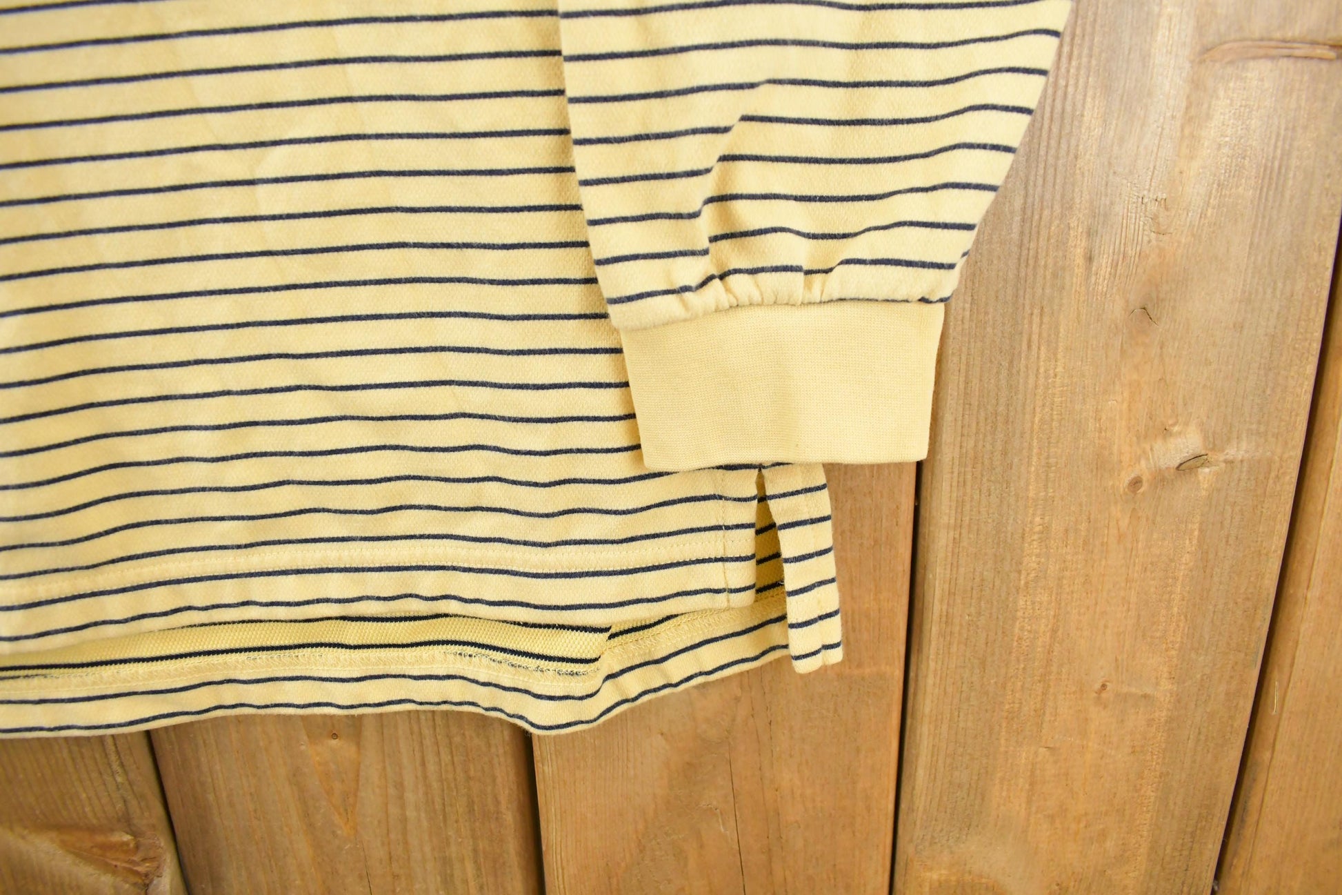 Vintage 1990s Ashworth Striped Rugby Shirt Men's Large / 1990s Button Up / Long Sleeve Striped Polo Shirt