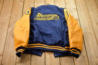 Vintage 1990s Shenango Wildcat Band Leather Varsity Jacket