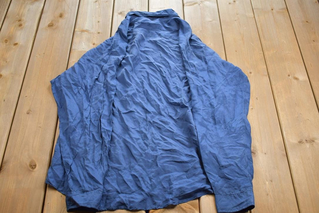 Vintage 1990s STONE Silks Formal Button Up Shirt