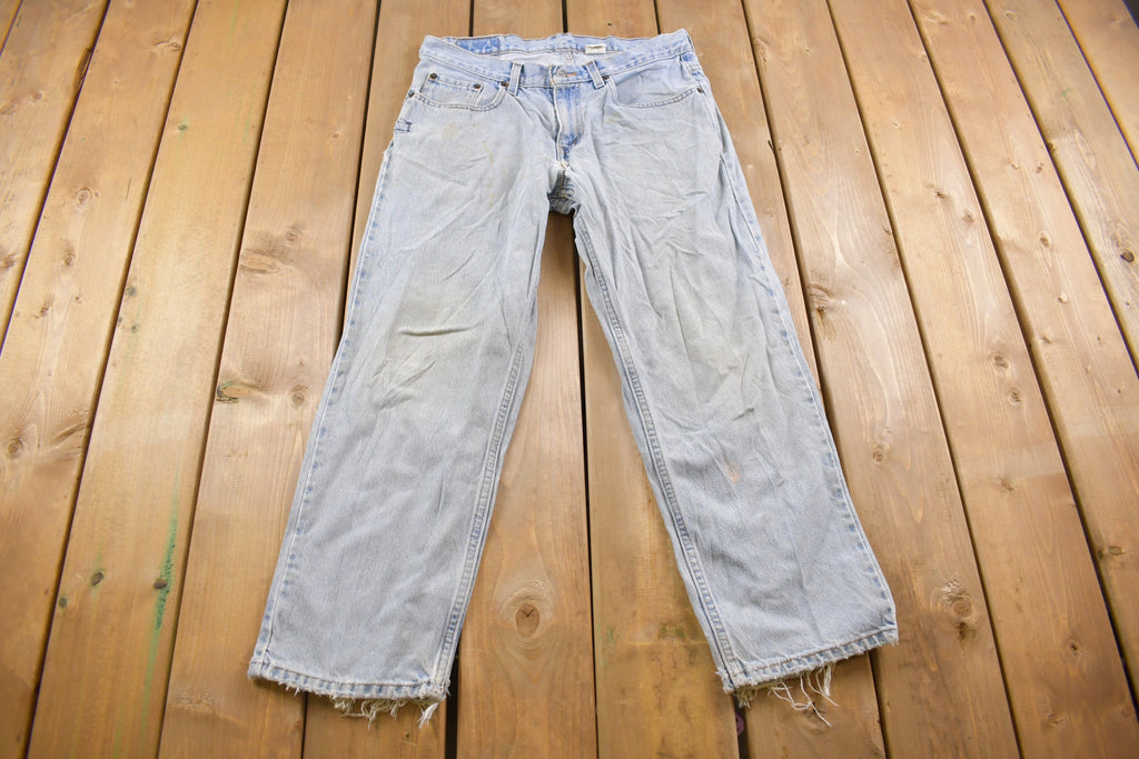Vintage 1990s Levi's 550 Red Tab Distressed Jeans Size 32 x 27