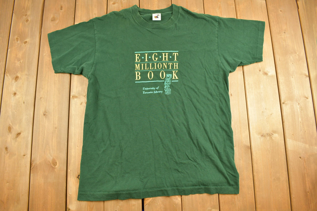 Vintage 1990s University Of Toronto Library Collegiate T-Shirt UofT