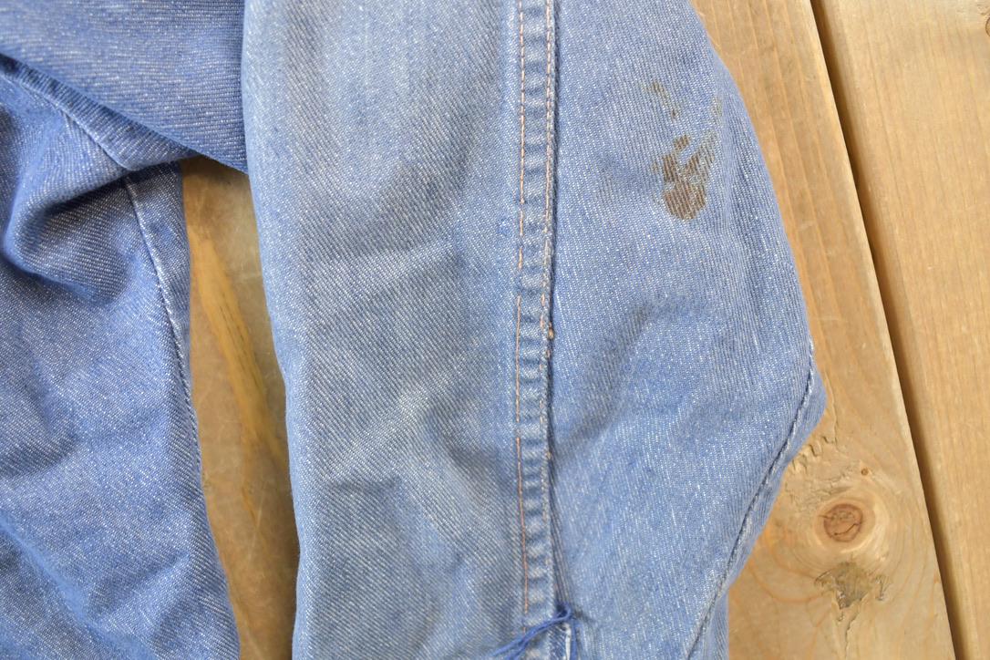 Vintage 1970s Genuine Roebucks Button Up Jean Jacket