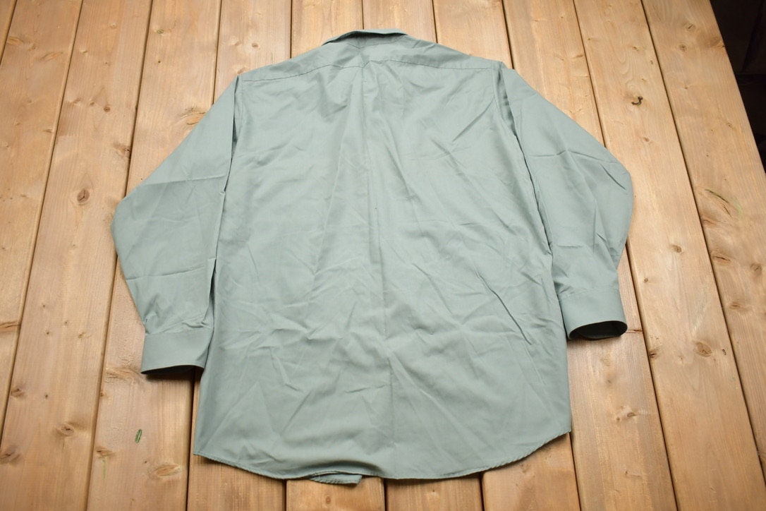 Vintage 1990s Arrow Sportswear Blank Button Up Shirt
