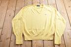 Vintage 1990s Challenger Acrylic Knitted V Neck Sweater