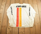 Vintage 1980s Champion Can-Am Motorcycle Racing Mesh Racing Jersey Made In USA