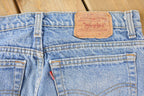 Vintage 1990s Levi's 505 Regular Fit Denim Jeans Men's 32 x 33.5 / Regular Fit / 90s Levi's / Distressed Sun Faded Jeans