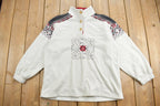 Vintage 1990s Fleece Button Up Sweater