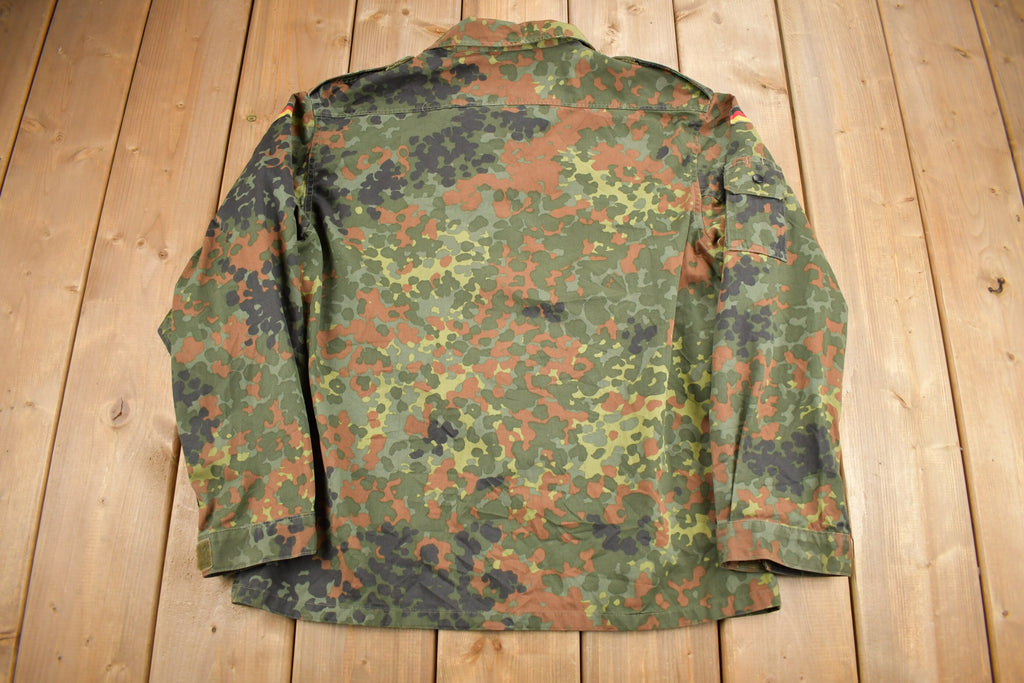 Vintage 1980s Military Camouflaged Jacket