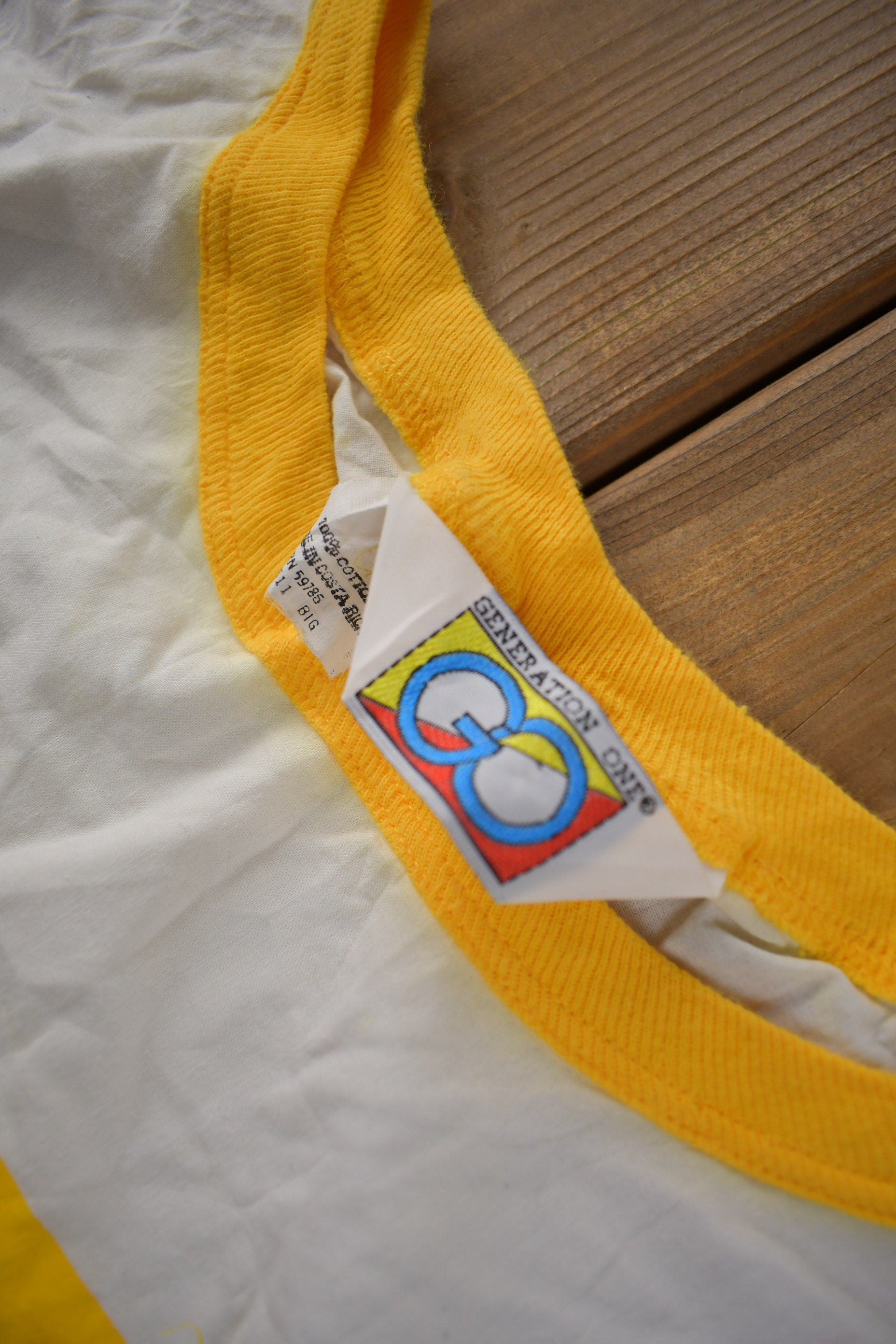 Vintage 1980s Cycling Graphic Single Stitch Graphic T Shirt