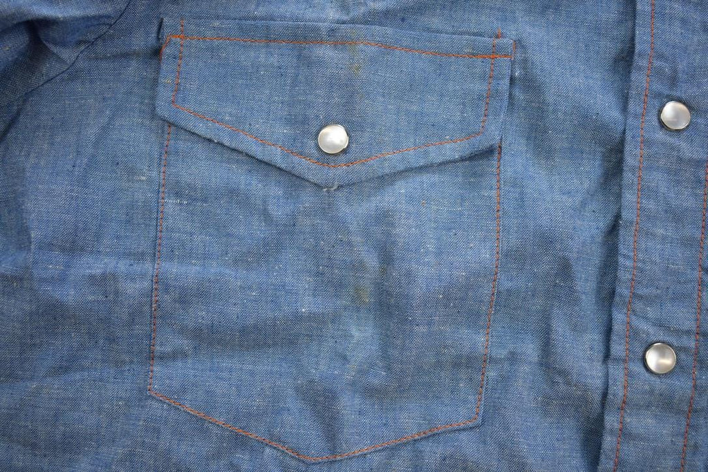 Vintage 1990s Pardner Jean Western Style Snap Button Up Rodeo Shirt
