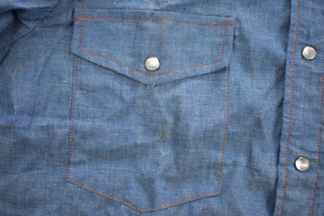 Vintage 1990s Pardner Jean Western Style Snap Button Up Rodeo Shirt