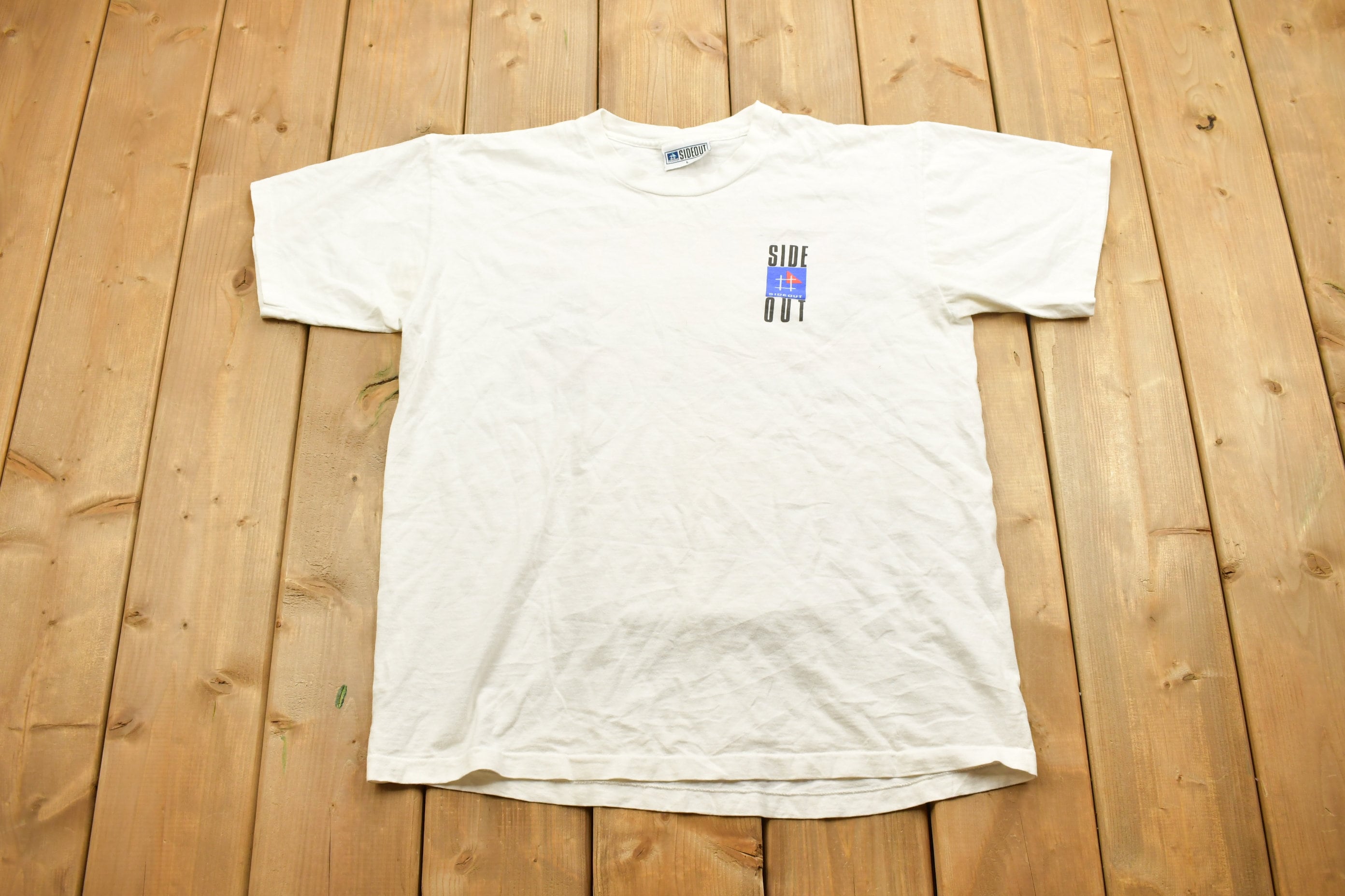 Vintage 1990s Side Out Barcelona Summer Games Souvenir T Shirt