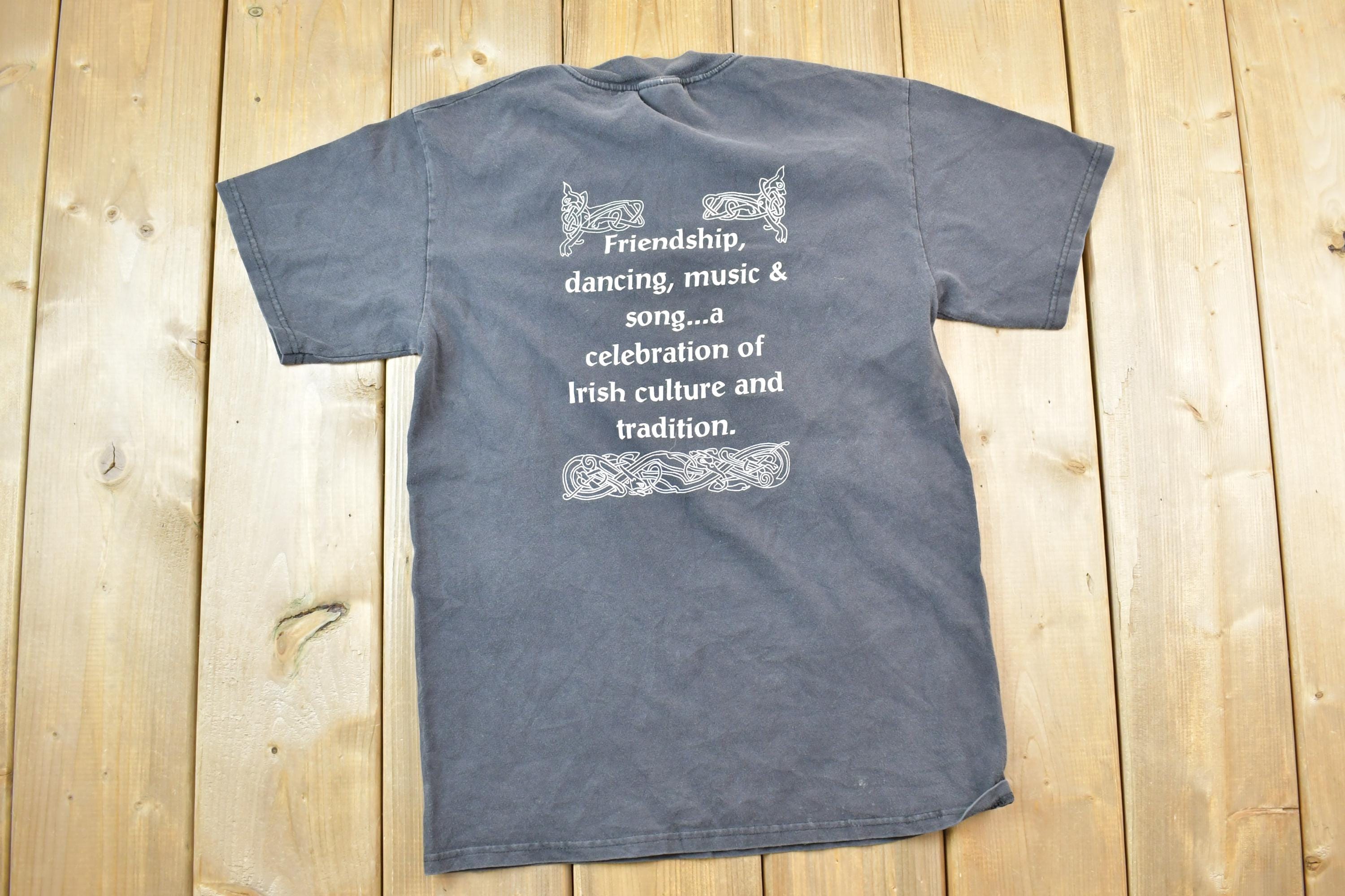Vintage 1999 Feis Rince O Mordha Sommers New York Irish Souvenir T-Shirt