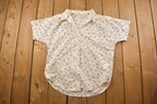 Vintage 1990s Polka Dot Button Up Shirt